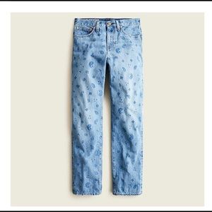 J. Crew slouchy boyfriend jean in bandana paisley